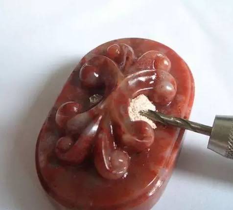 手工雕壽山石把件--附過程