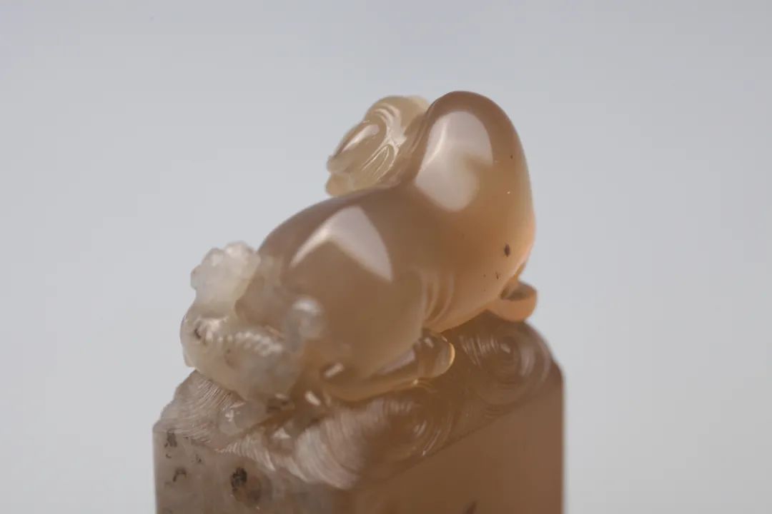 眾星捧月石壽山石鬼晶級(jí)牛角凍 壽山牛角凍有什么特點(diǎn)和特征