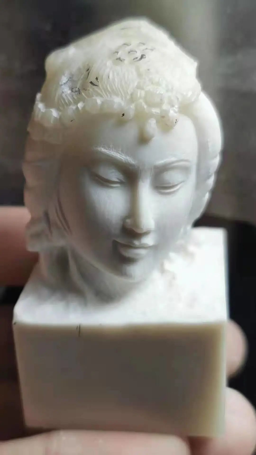 壽山石大師陳在偉作品。他的作品藏著各色東方美人，太撩人了！
