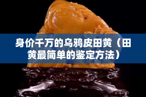 身價千萬的烏鴉皮田黃（田黃最簡單的鑒定方法）