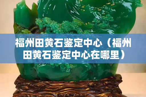 福州田黃石鑒定中心（福州田黃石鑒定中心在哪里）