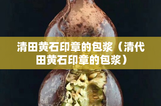 清田黃石印章的包漿（清代田黃石印章的包漿）