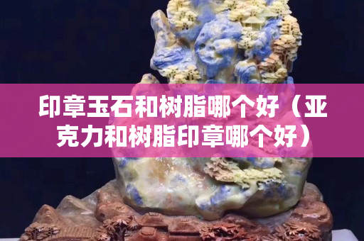 印章玉石和樹脂哪個好（亞克力和樹脂印章哪個好）