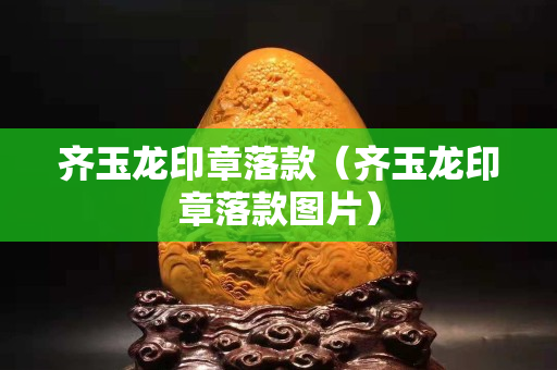 齊玉龍印章落款（齊玉龍印章落款圖片）
