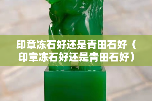 印章凍石好還是青田石好（印章凍石好還是青田石好）