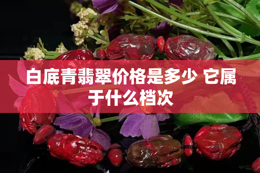 白底青翡翠價格是多少 它屬于什么檔次