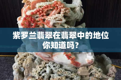 紫羅蘭翡翠在翡翠中的地位你知道嗎？