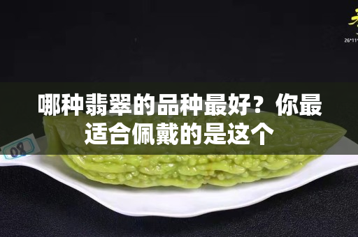 哪種翡翠的品種最好？你最適合佩戴的是這個