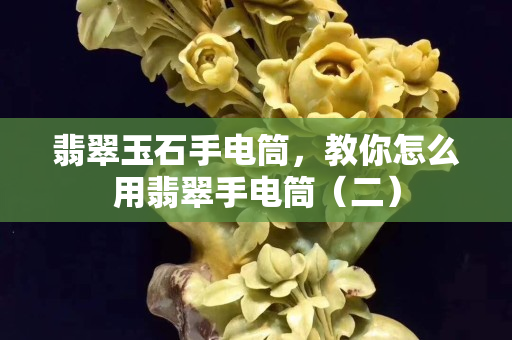 翡翠玉石手電筒，教你怎么用翡翠手電筒（二）