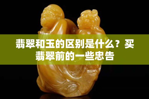 翡翠和玉的區別是什么？買翡翠前的一些忠告