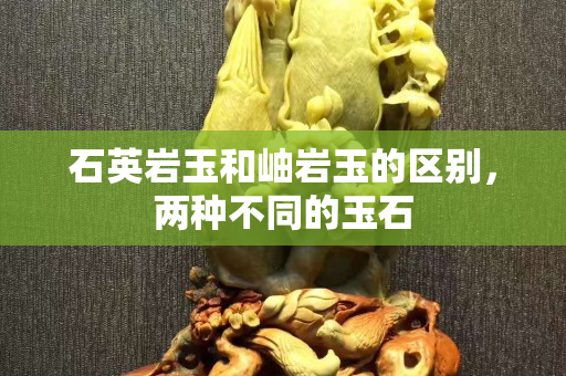 石英巖玉和岫巖玉的區別，兩種不同的玉石