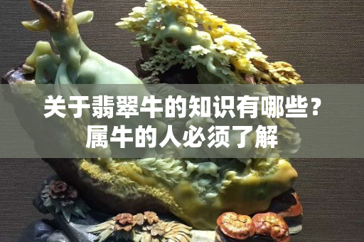 關(guān)于翡翠牛的知識(shí)有哪些？屬牛的人必須了解