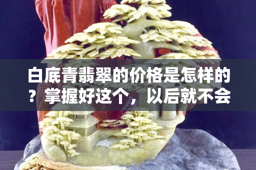 白底青翡翠的價格是怎樣的？掌握好這個，以后就不會有疑慮了