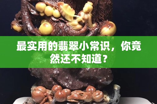 最實用的翡翠小常識，你竟然還不知道？