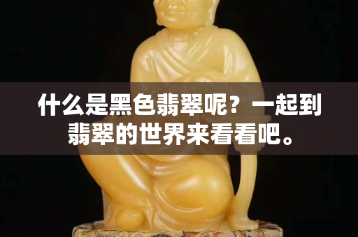 什么是黑色翡翠呢？一起到翡翠的世界來看看吧。