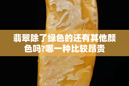 翡翠除了綠色的還有其他顏色嗎?哪一種比較昂貴