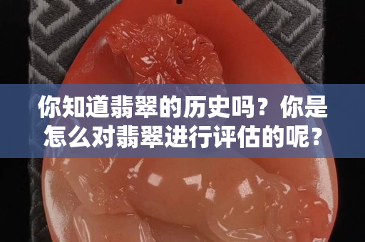 你知道翡翠的歷史嗎？你是怎么對(duì)翡翠進(jìn)行評(píng)估的呢？