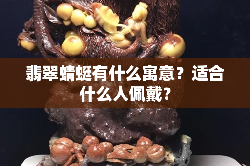 翡翠蜻蜓有什么寓意？適合什么人佩戴？
