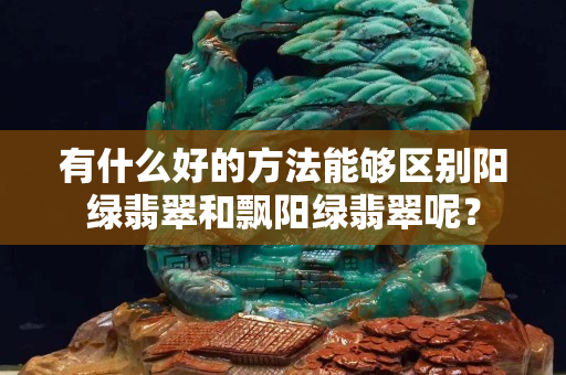 有什么好的方法能夠區別陽綠翡翠和飄陽綠翡翠呢？