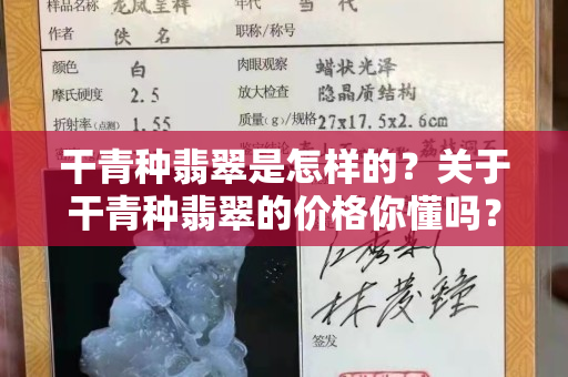 干青種翡翠是怎樣的？關于干青種翡翠的價格你懂嗎？