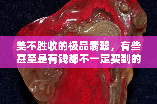 美不勝收的極品翡翠，有些甚至是有錢都不一定買到的。