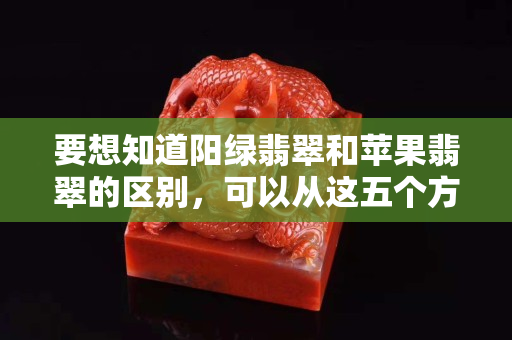 要想知道陽綠翡翠和蘋果翡翠的區別，可以從這五個方面了解