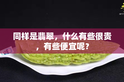 同樣是翡翠，什么有些很貴，有些便宜呢？