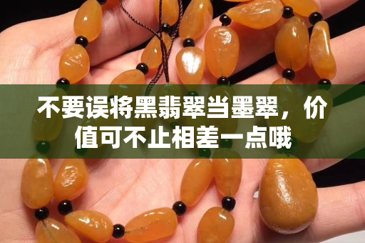 不要誤將黑翡翠當墨翠，價值可不止相差一點哦