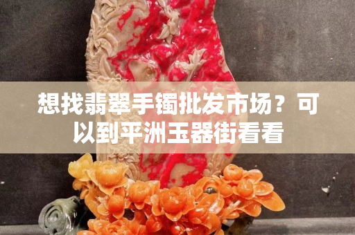想找翡翠手鐲批發市場？可以到平洲玉器街看看