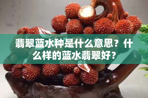 翡翠藍水種是什么意思？什么樣的藍水翡翠好？