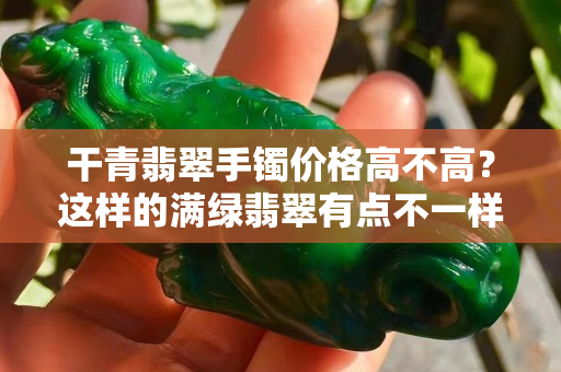 干青翡翠手鐲價格高不高？這樣的滿綠翡翠有點不一樣