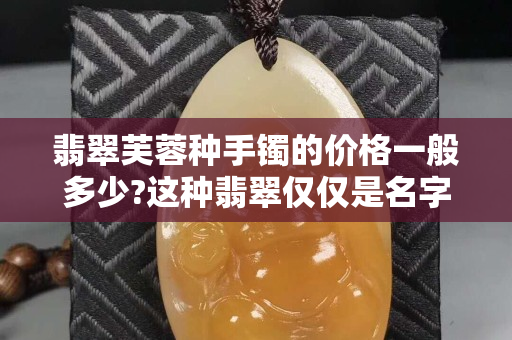 翡翠芙蓉種手鐲的價格一般多少?這種翡翠僅僅是名字好聽嗎？