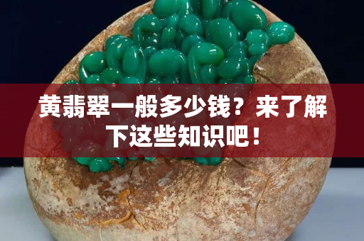黃翡翠一般多少錢？來了解下這些知識吧！