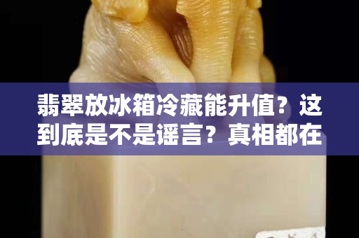翡翠放冰箱冷藏能升值？這到底是不是謠言？真相都在這里了
