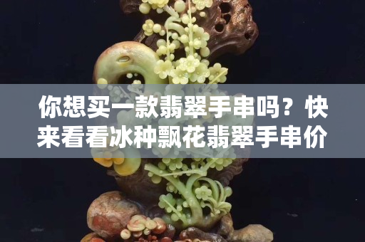 你想買一款翡翠手串嗎？快來看看冰種飄花翡翠手串價格吧！
