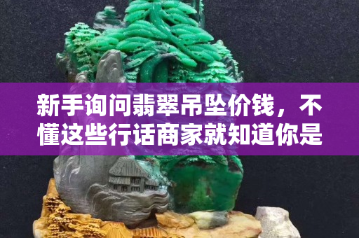 新手詢問翡翠吊墜價錢，不懂這些行話商家就知道你是小白了！
