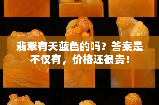 翡翠有天藍色的嗎？答案是不僅有，價格還很貴！