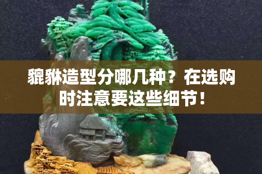 貔貅造型分哪幾種？在選購時注意要這些細節(jié)！