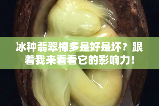 冰種翡翠棉多是好是壞？跟著我來看看它的影響力！