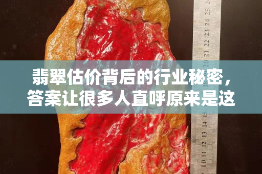 翡翠估價背后的行業秘密，答案讓很多人直呼原來是這樣！