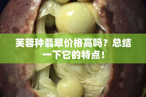 芙蓉種翡翠價格高嗎？總結一下它的特點！