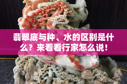 翡翠底與種、水的區別是什么？來看看行家怎么說！