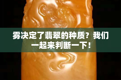霧決定了翡翠的種質？我們一起來判斷一下！
