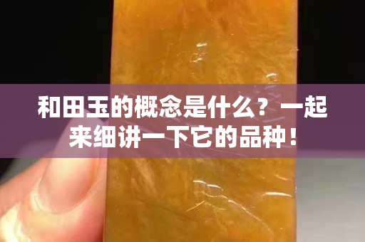 和田玉的概念是什么？一起來細講一下它的品種！