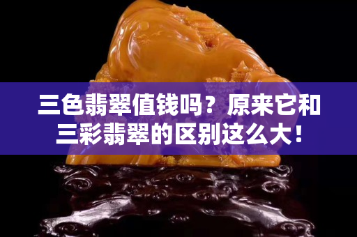 三色翡翠值錢嗎？原來它和三彩翡翠的區別這么大！