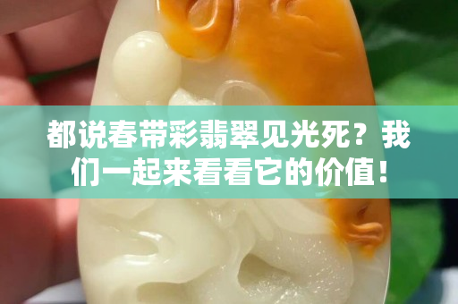 都說春帶彩翡翠見光死？我們一起來看看它的價值！