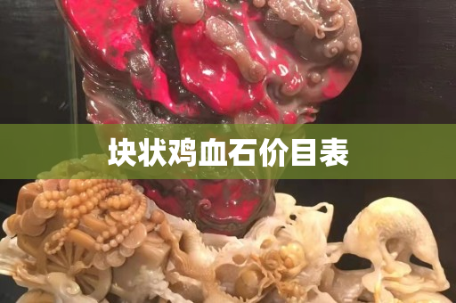 塊狀雞血石價目表