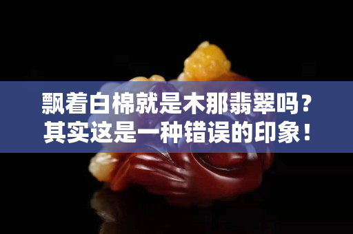 飄著白棉就是木那翡翠嗎？其實這是一種錯誤的印象！