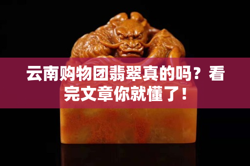 云南購(gòu)物團(tuán)翡翠真的嗎？看完文章你就懂了！