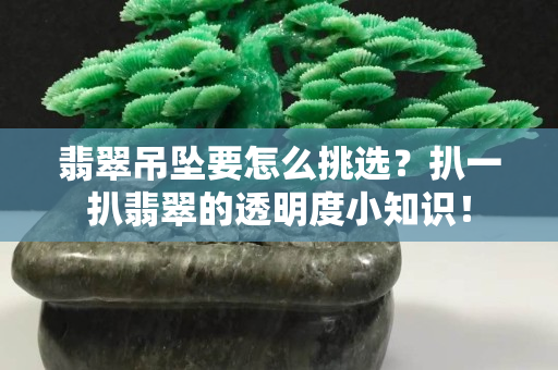 翡翠吊墜要怎么挑選？扒一扒翡翠的透明度小知識！